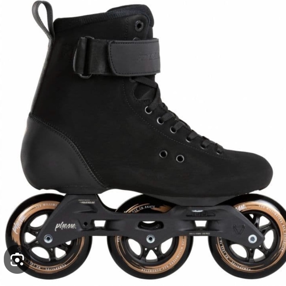 Sold on other platform. 
New! Powerslide Pheme Dark Night Inline skates. Sz 38